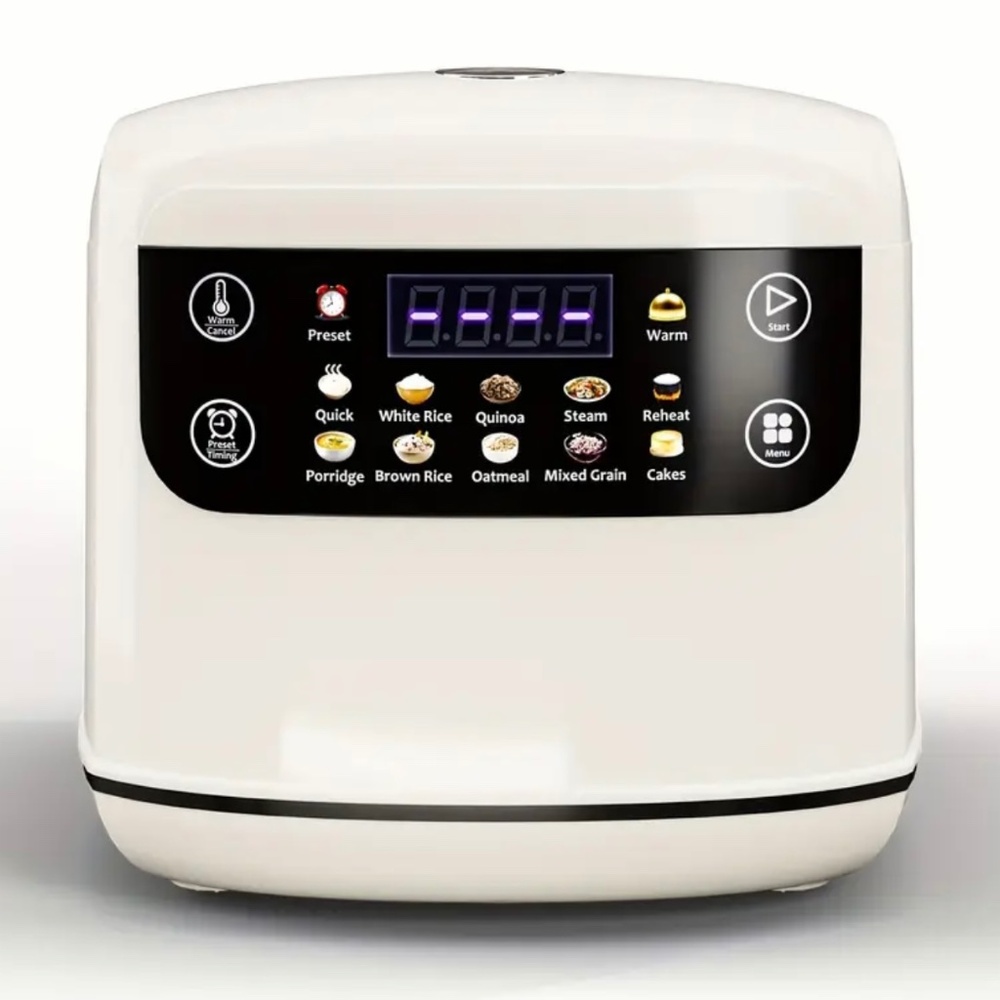New Rice Cooker 67.63oz Portable Multi-Functional, 10 Menu Options Non-Stick